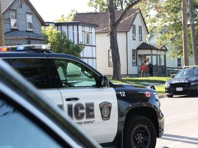 Police sectioned off Christina Street between Devine and Confederation street early Friday, responding to a weapons-related call. Police say a shot was fired by a suspect. No one was injured, police said.