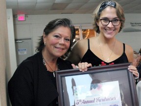 The annual Women and Wellness Oxford County's fundraiser raised more than $22,000 for the Oxford County Walk-In Counselling. The two guest speakers were Betty Ford, left, and Desiree Ford as they shared the impact of their loss and recovery following a two-vehicle crash May 4, 2018 outside of Woodstock. (Submitted photo)