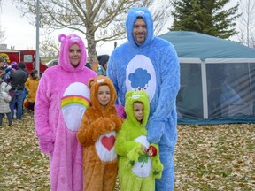 A family of Care Bears enjoys the festivities at Boo at the Creek on Sunday, Oct. 27, 2019.