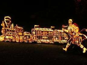 A steampunk man runs to catch a train at Pumpkinferno on Sunday October 20, 2019 in Morrisburg, Ont. Alan S. Hale/Cornwall Standard-Freeholder/Postmedia Network