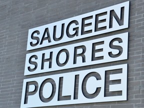 A sign on the Saugeen Shores Police Service headquarters on Saturday, October 5, 2019 in Port Elgin, Ont. Rob Gowan/The Owen Sound Sun Times/Postmedia Network