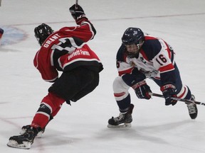 Stratford Warriors captain Malcolm McLeod won three 2019-20 team awards, including the Jack Wright Memorial Award for regular season MVP. Cory Smith/The Beacon Herald