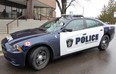 A Sarnia police cruisier is shown parked at the police station in this file photo.