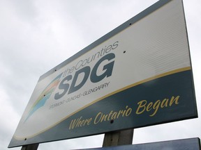 A United Counties of SDG sign on County Road 2 with the Where Canada Began brand on it.  Pictured Tuesday November 5, 2019 in Loung Sault, Ont. Alan S. Hale/Cornwall Standard-Freeholder/Postmedia Network