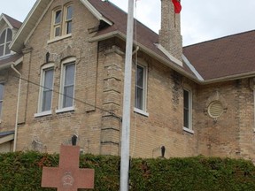 The Kincardine Legion Branch 183 had a good crowd - among them veterans, legion members, school-children, local businesses and politicians - at the cenotaph on Monday, November 11, for Remembrance Day. Hannah MacLeod/Kincardine News