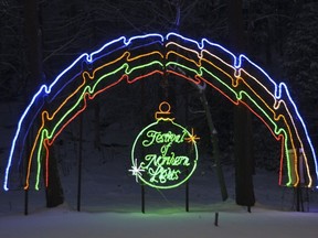 Owen Sound Festival of Northern Lights sign in Harrison Park on Thursday, December 6, 2018 in Owen Sound, Ont. Scott Dunn/The Owen Sound Sun Times/Postmedia Network