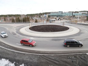 The Lasalle Boulevard roundabout near College Boreal.