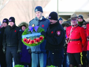 Act of Remembrance
The annual Beaumont Remembrance Day ceremony was held outside of the Beaumont Community Centre on Nov. 11, 2019. The ceremony included the laying of wreaths, the moment of silence and more. Afterwards, residents placed their own Poppies on the city's cenotaph. (Alex Boates)