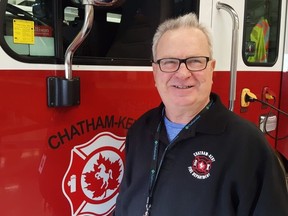 Bob Crawford, retiring Chatham-Kent fire chief, is shown at Station 1 in Chatham on Dec. 11, 2019. Trevor Terfloth/Postmedia News