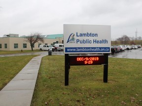 The Lambton Public Health office on Exmouth Street in Point Edward.