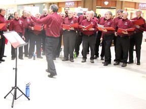 Northland Barbershop Chorus performs at Station Mall in Sault Ste. Marie, Ont., on Saturday, Dec. 21, 2019. (BRIAN KELLY/THE SAULT STAR/POSTMEDIA NETWORK)