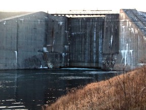 Cornwall's drinking water intake is incorporated into the dyke at the end of the Cornwall Canal. Photo taken on Tuesday December 3, 2019 in Cornwall, Ont. Alan S. Hale/Cornwall Standard-Freeholder/Postmedia Network