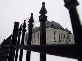 The Supreme Court of Canada is shown in Ottawa on January 19, 2018. The Supreme Court of Canada is expected to bring clarity today to the question of who should pay for cleaning up a mercury-contaminated site near Ontario's Grassy Narrows First Nation.  THE CANADIAN PRESS/Sean Kilpatrick