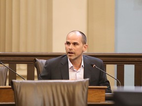 Developer Jay Patry speaks to Kingston city council about his plans for the former Davis Tannery lands on Dec. 17, 2019.