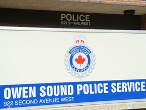 The Owen Sound Police Service headquarters on 2nd Avenue West in Owen Sound. Denis Langlois/The Owen Sound Sun Times/Postmedia Network