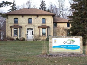 The Faethorne building in Bright's Grove, home to Gallery in the Grove and a Lambton County library branch. A potential expansion project for the property is being discussed, and Gallery in the Grove has donated money to the city for architectural drawings. Handout