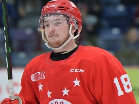 Zack Trott of the Soo Greyhounds 
Terry Wilson/OHL Images.