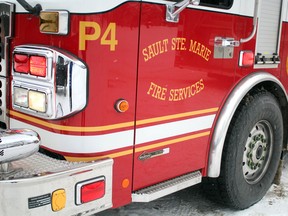 Sault Ste. Marie Fire Services pumper truck in Sault Ste. Marie, Ont., on Monday, Jan. 8, 2018. (BRIAN KELLY/THE SAULT STAR/POSTMEDIA NETWORK)