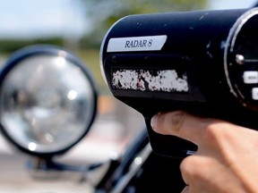 Police radar. POSTMEDIA NETWORK