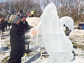 Saturday at 10 a.m., see ice blocks transform into works of art by Ice Cultures, professional Ice Carvers.
