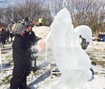 Saturday at 10 a.m., see ice blocks transform into works of art by Ice Cultures, professional Ice Carvers.