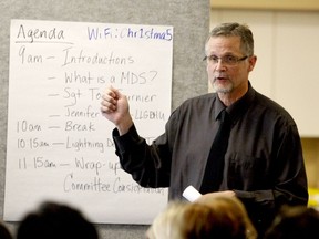 Staff Sgt. Tom Fournier of the Brockville Police Service speaks about the local drug crisis to a room full of local agency representatives and interested citizens at the Health Unit office in Brockville in January, 2020. (FILE PHOTO)