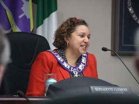 Cornwall Mayor Bernadette Clement at the city council meeting on Monday January 13, 2020 in Cornwall, Ont. Alan S. Hale/Cornwall Standard-Freeholder/Postmedia Network