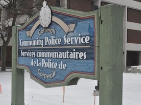 The sign outside the Cornwall Police Service headquarters, on Thursday January 23, 2020 in Cornwall, Ont. Francis Racine/Cornwall Standard-Freeholder/Postmedia Network