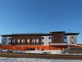 Construction continues at the Long-Term Care Centre at Willow Square in Fort McMurray, Alta. on Sunday, January 26, 2020. Alberta Infrastructure says the facility was 90 per cent finished at the time of this photo. Vincent McDermott/Fort McMurray Today/Postmedia Network