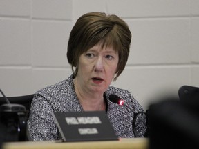 Councillor Verna Murphy makes a comment during a council meeting at the Syncrude Athletic Park clubhouse on Tuesday, January 14, 2020. Laura Beamish/Fort McMurray Today/Postmedia Network