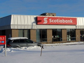 The Scotiabank on C.H. Meier Boulevard is seen here on Monday January 20, 2020 in Stratford, Ont. (Terry Bridge/Stratford Beacon Herald file photo)