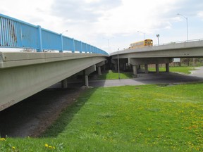 The Donohue Bridge in Sarnia is pictured in 2012. A new special area levy for the industrial area that includes Sarnia's Chemical Valley is helping fund the bridge's repairs and replacement cost. (Observer file photo)