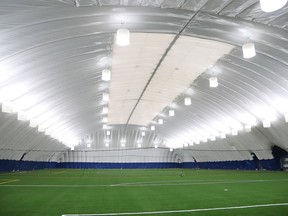 The indoor sports centre on the grounds of Lasalle Secondary School in Sudbury, Ont.