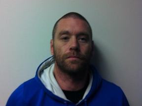 London Police arrested Derek Boyd, 37, from London, in connection with the stabbing of a woman outside Little Falls Public School in St. Marys Wednesday morning. Submitted photo