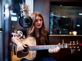 Seen here in a Nashville recording studio in 2020, Tenille Townes wins big at the 2022 CCMA awards.