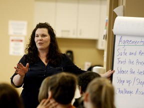 Naomi McNeill facilitates a consultation on a municipal drug strategy in January 2020. (FILE PHOTO)