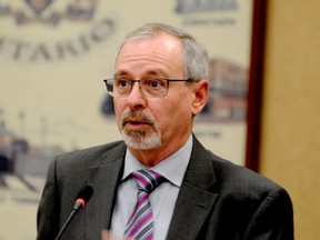 Jim Pine, one of the leaders of the Eastern Ontario Regional Network (EORN) team, speaks to Brockville council in February 2020. (FILE PHOTO)