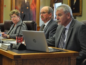 SDG councillors listen to discussion at the Tuesday February 18, 2020, council meeting in Cornwall, Ont. Francis Racine/Cornwall Standard-Freeholder/Postmedia Network