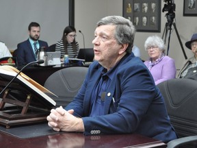 Eastern Ontario Health Unit's medical officer of health Dr. Paul Roumeliotis was on hand during the city council meeting on Monday February 24, 2020 in Cornwall, Ont., in order to give an update on the quarantined Canadians at the Nav Centre.  Francis Racine/Cornwall Standard-Freeholder/Postmedia Network