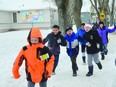Students at Robina Baker Elementary School celebrate Winter Walk Day on Feb. 5, 2020. (Lisa Berg)