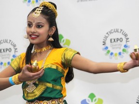 A girl dances at the Multicultural Expo at MacDonald Island Park on Saturday, February 8, 2020. Vincent McDermott/Fort McMurray Today/Postmedia Network