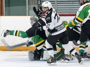 The Napanee Raiders met the Amherstview Jets in a Provincial Junior Hockey League game on Feb. 1, 2020, in Amherstview. Hockey Canada announced the suspension of all hockey activities on March 13, 2020. (Tim Gordanier/The Whig-Standard)