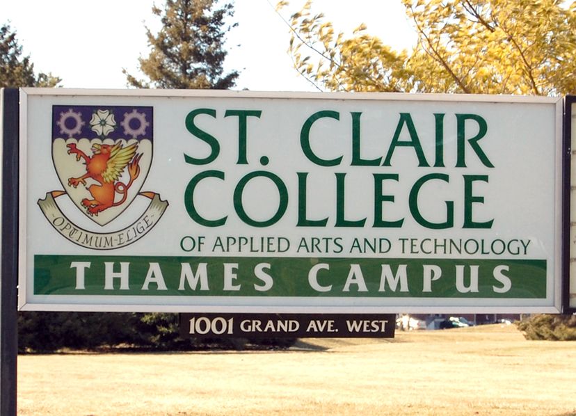 St. Clair College Sign 