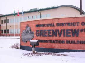 The Municipal District of Greenview administration office in Valleyview, Alta. early 2019.
