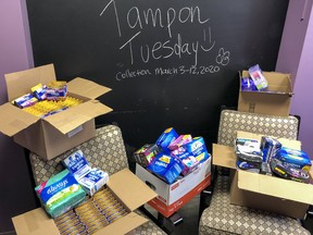 The second annual Tampon Tuesday will run from March 2-16 and looks to collect donations of pads, tampons, liners and other menstrual hygiene products to be distributed throughout the Kingston region to those in need.