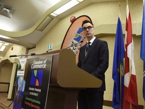 City of Grande Prairie Mayor Bill Given gave his State of the City address at the Paradise Inn on Thursday, May 4, 2017 in Grande Prairie, Alta.