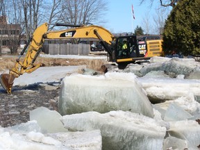 This image taken in 2018 will be similar to what North Bay residents can expect to see on Tuesday. The North Bay-Mattawa Conservation Authority issued a media release indicating ice removal of Parks Creek will take place next week.
