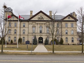 The Superior Court building on Wellington Street in Brantford, Ontario. Brian Thompson/Brantford Expositor/Postmedia Network