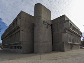 Brantford city hall is temporarily closed due to the COVID-19 pandemic. Expositor file photo