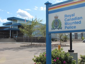 The exterior of the Wood Buffalo RCMP detachment on Paquette Drive in Fort McMurray, Alta. on Monday, July 25, 2016. Kyle Darbyson/Fort McMurray Today/Postmedia Network